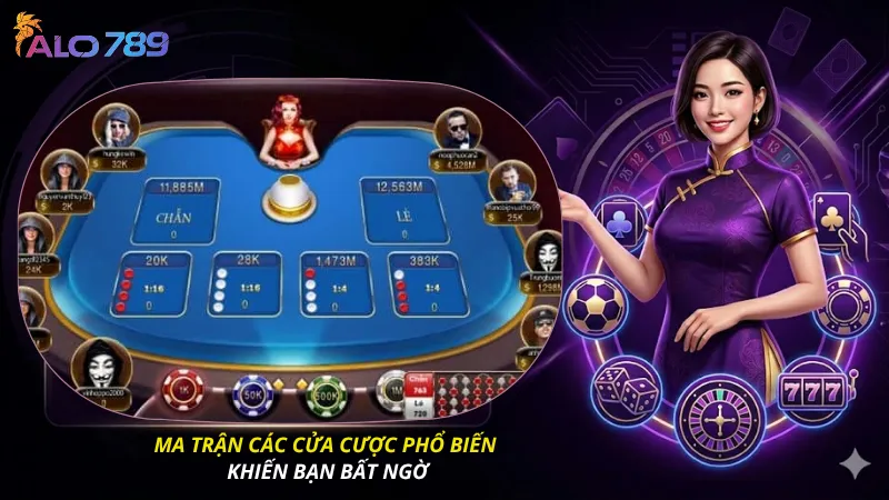 Ma trận các cửa cược phổ biến khiến bạn bất ngờ