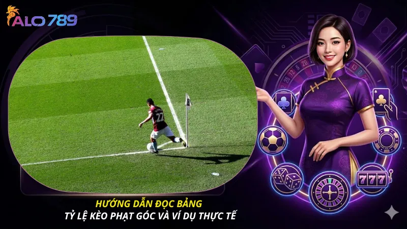 Hướng dẫn đọc bảng tỷ lệ kèo phạt góc và ví dụ thực tế
